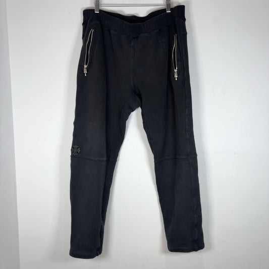 Chrome Hearts Y-Not Dagger Zip Plus Patch Sweatpants