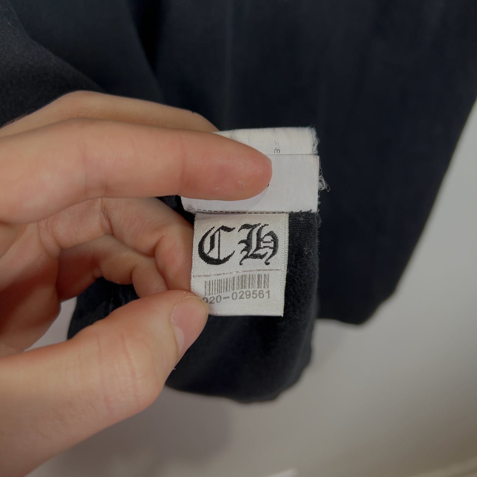Chrome Hearts Black Stamp Cross Logo T-Shirt