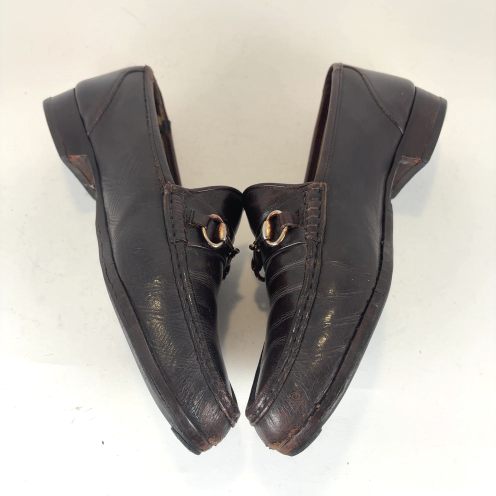 Gucci Vintage Leather Horsebit Loafer