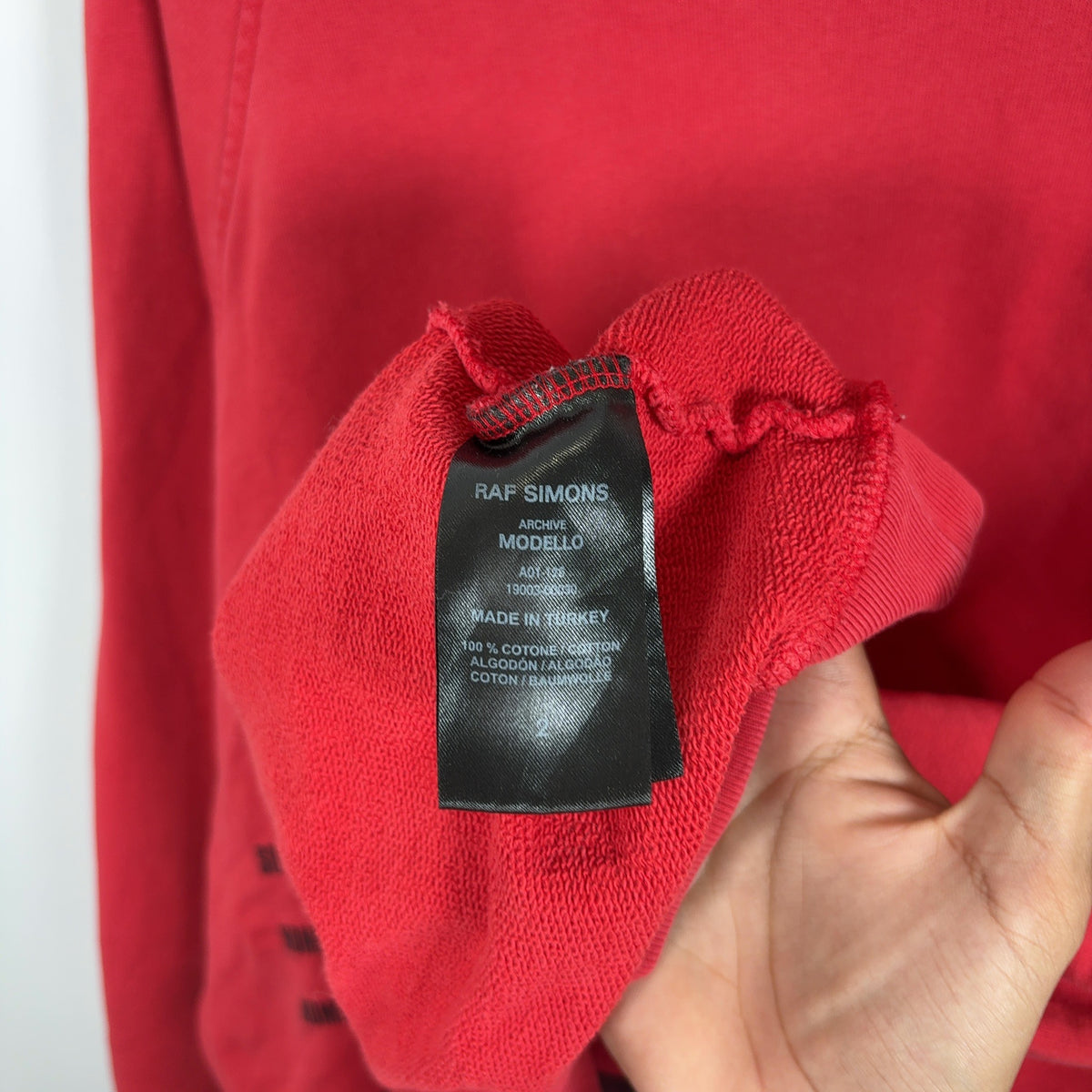 Raf Simons Archive Redux SS02 Peter De Potter Terror Oversized Hoodie