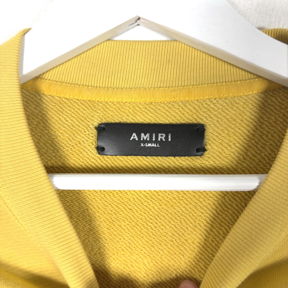 Amiri 'All Love' Yellow Crewneck
