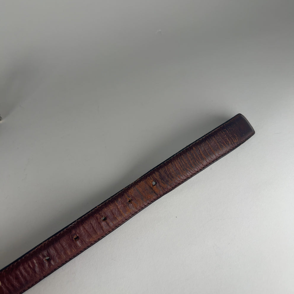 Chrome Hearts 1" Floral Square Belt