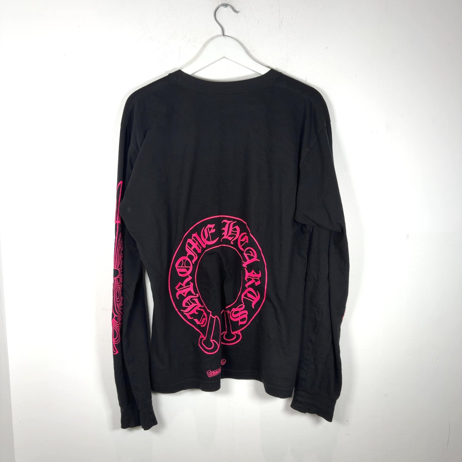 Chrome Hearts Pink Floral Cross Longsleeve