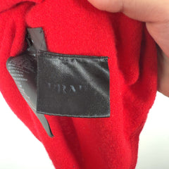 Prada Knit Colorblock Quarter-Zip Polo