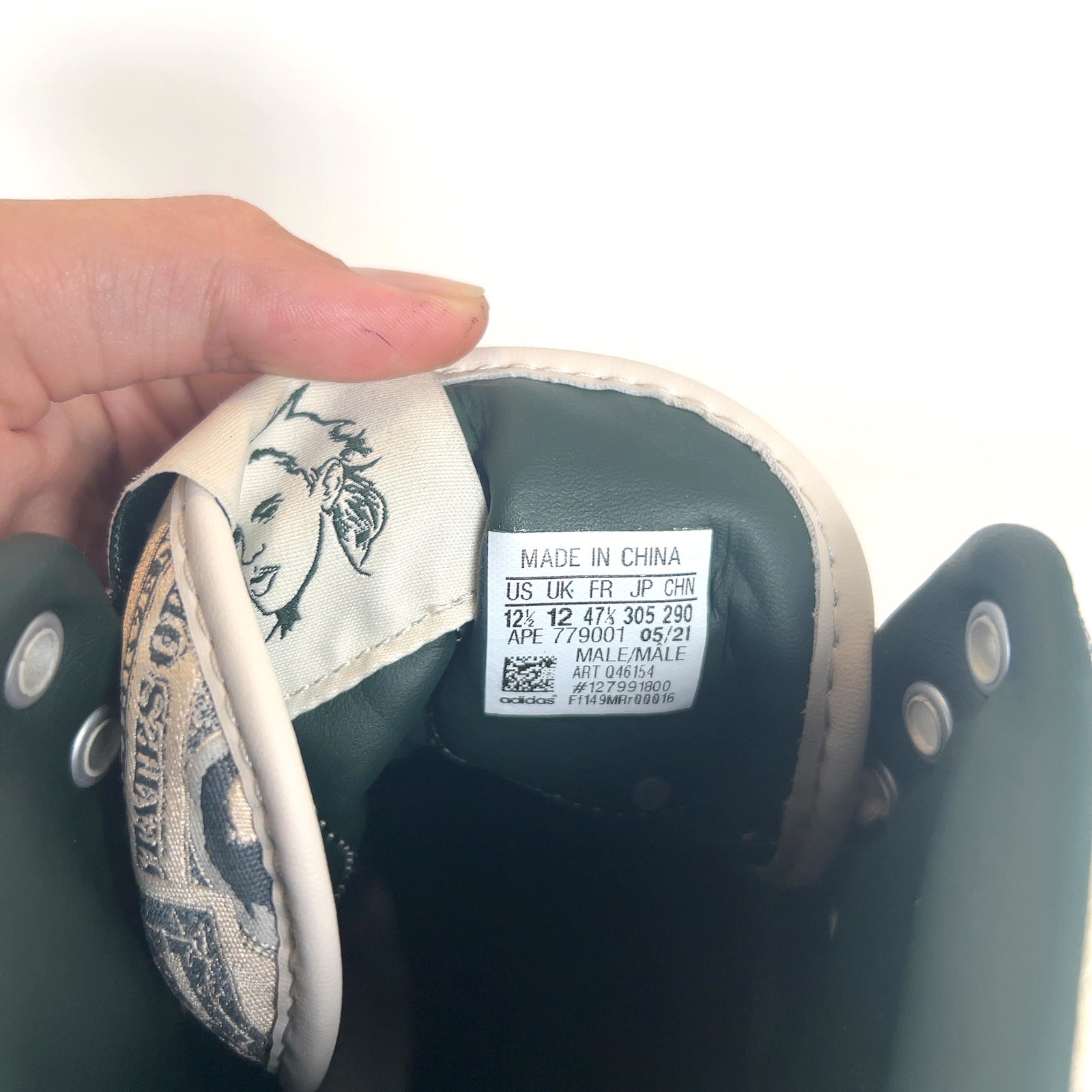 Jeremy Scott x Adidas Forum 'Money' Wings 1.0 Hightop Sneakers