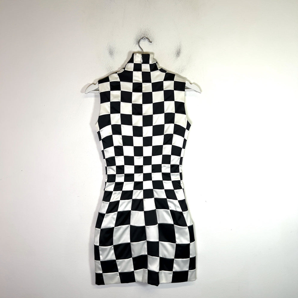Balenciaga 3D Check Dress