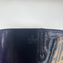Fendi Logo Monogram Canvas Boots