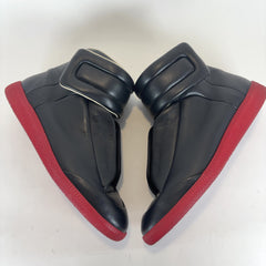 Maison Margiela Black/Red Leather High-Top Futures