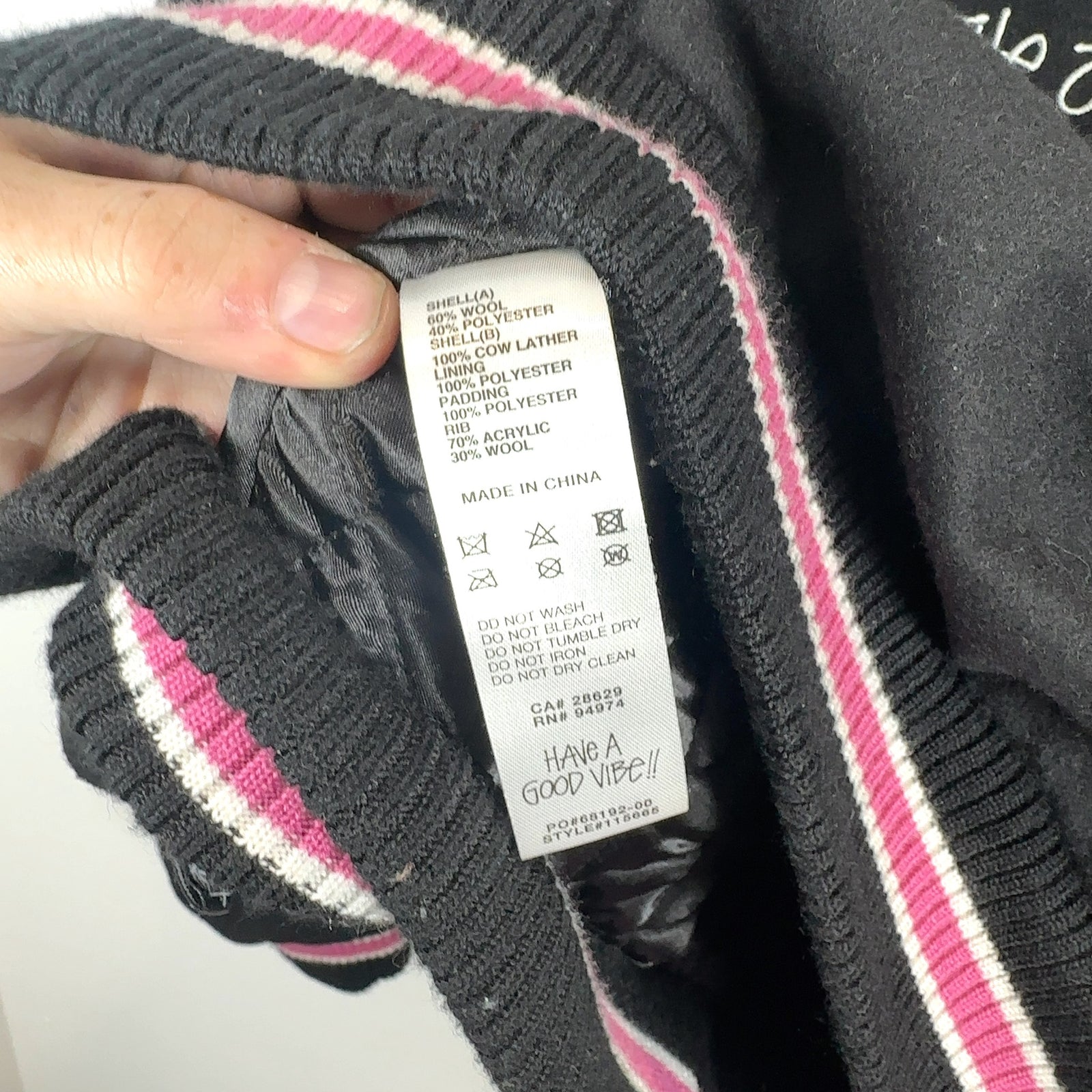 Stussy 'Talk Melton' Striped Varsity Jacket