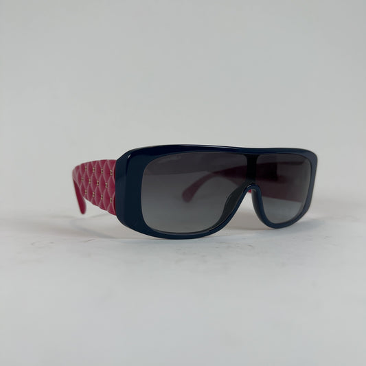 Chanel CC Quilted Acetate Sunglasses