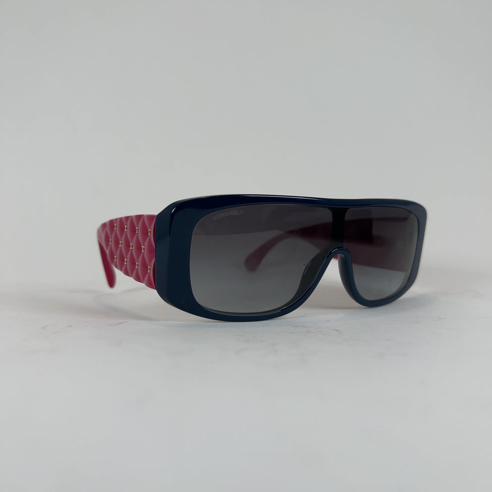 Chanel CC Quilted Acetate Sunglasses