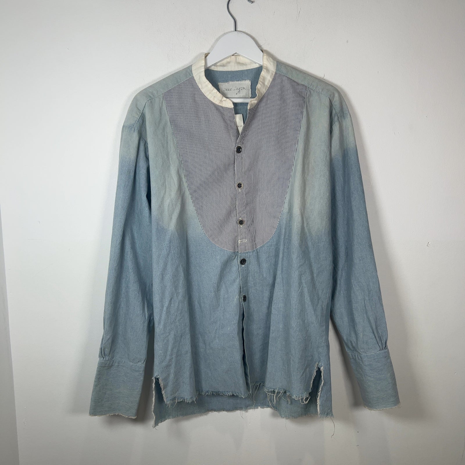 Greg Lauren Reconstructed Denim Tunic Shirt