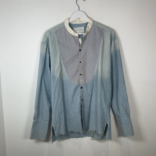 Greg Lauren Reconstructed Denim Tunic Shirt