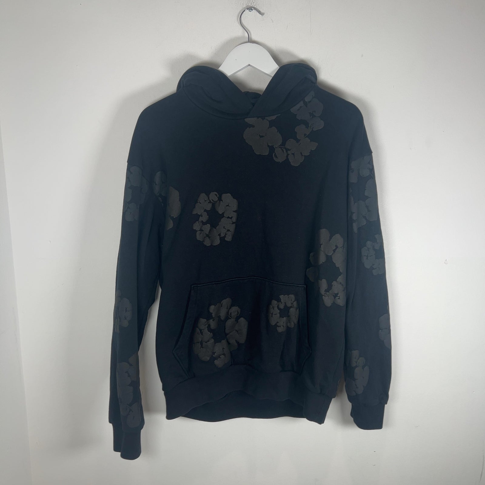 Denim Tears Black Tonal Wreath Hoodie