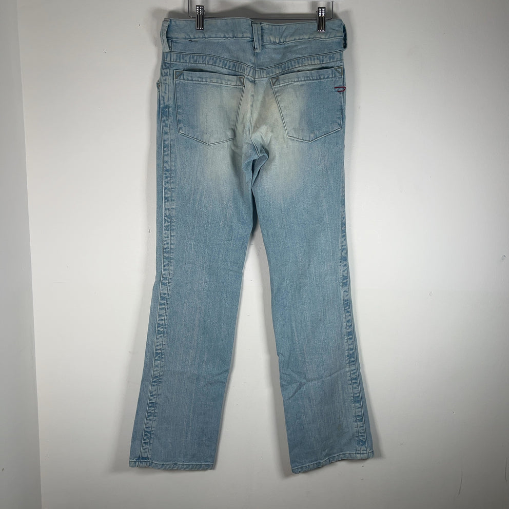 Diesel Straight Bootcut Denim Jeans