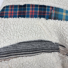 Greg Lauren Kimono Sherpa Patchwork Light Jacket