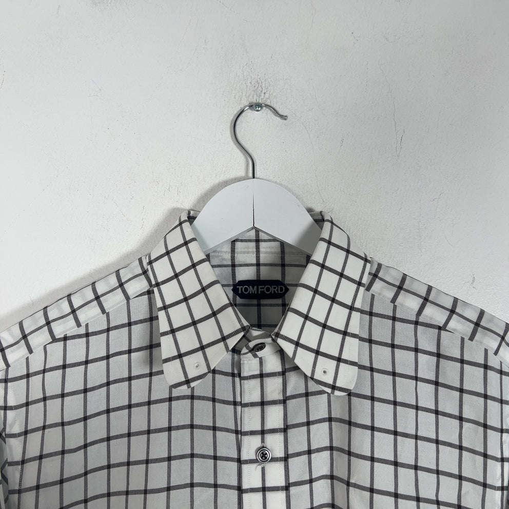 Tom Ford Plaid Button-Up Shirt