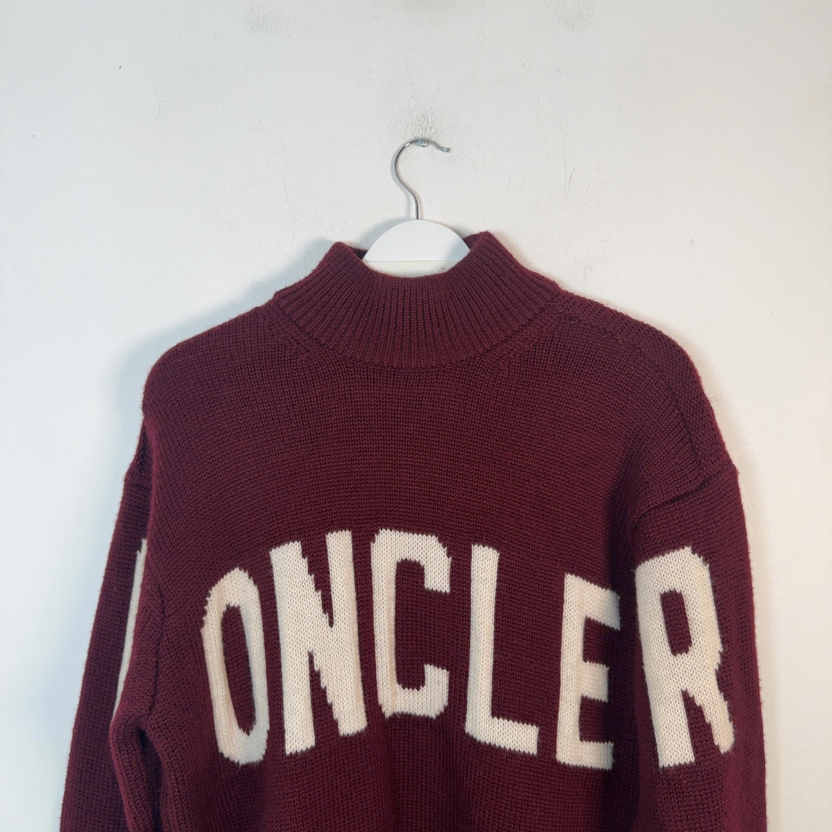 Moncler Maglione Spell Out Knit Sweater