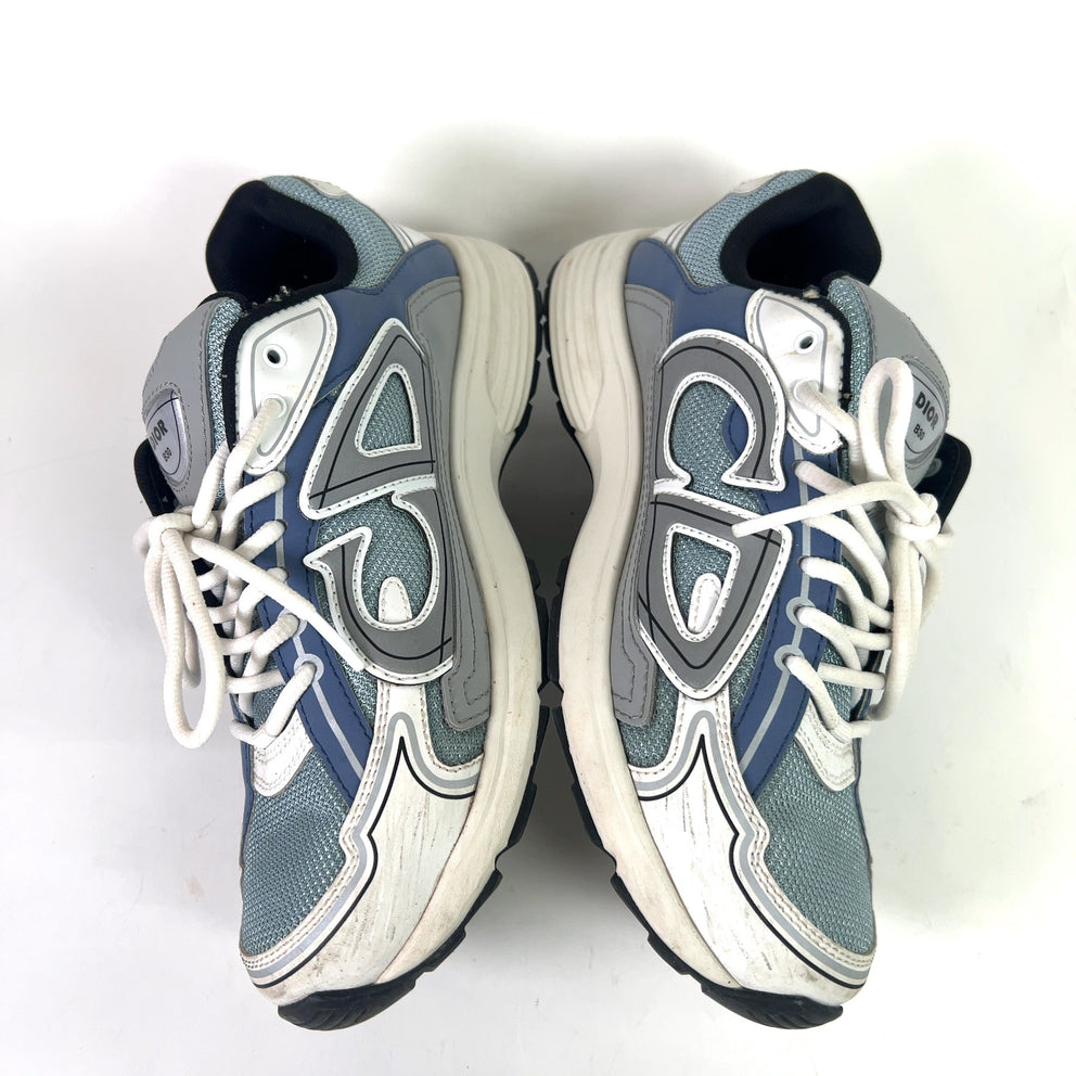 Dior B30 Blue/White Mesh Microfiber Low-Top Sneakers