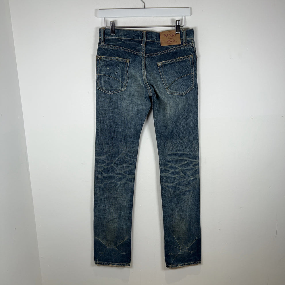Hysteric Glamour Kinky Studded Light Wash Jeans