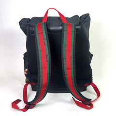 Gucci L'Aveugle Par Amour Techno Canvas Embroidered Backpack
