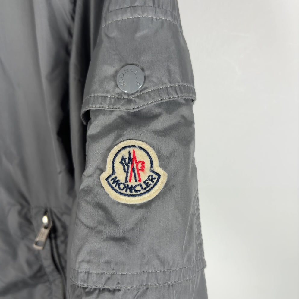 Moncler Stripped Grey Windbreaker