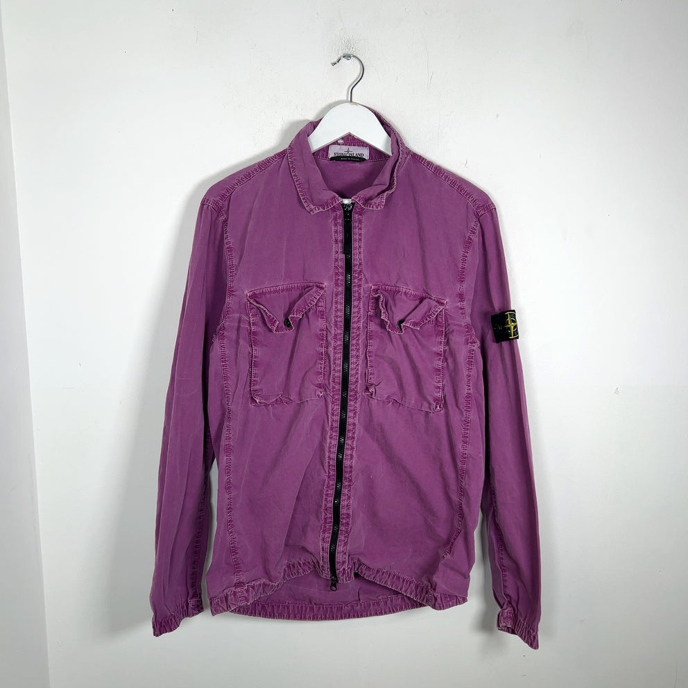 Stone Island Faded 2-Pocket Zip-Up Jacket