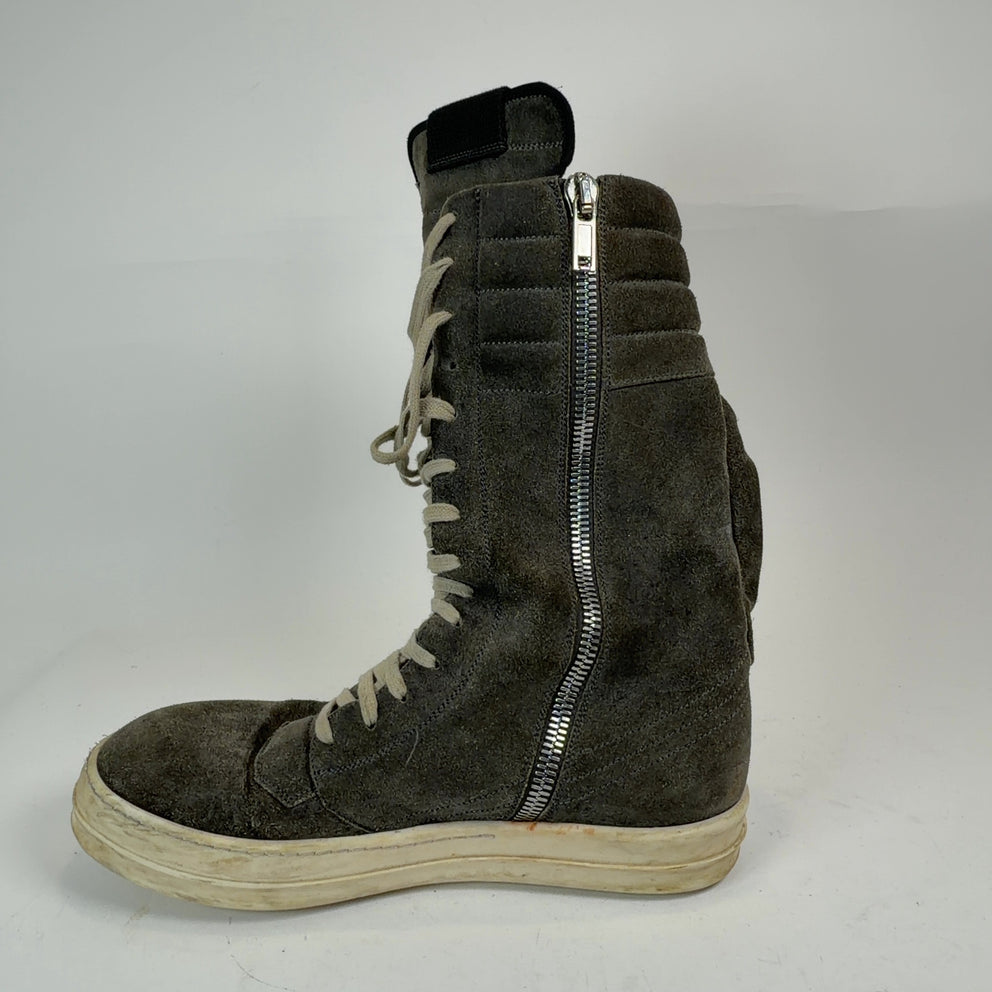 Rick Owens Dust Suede Cargobasket Sneakers