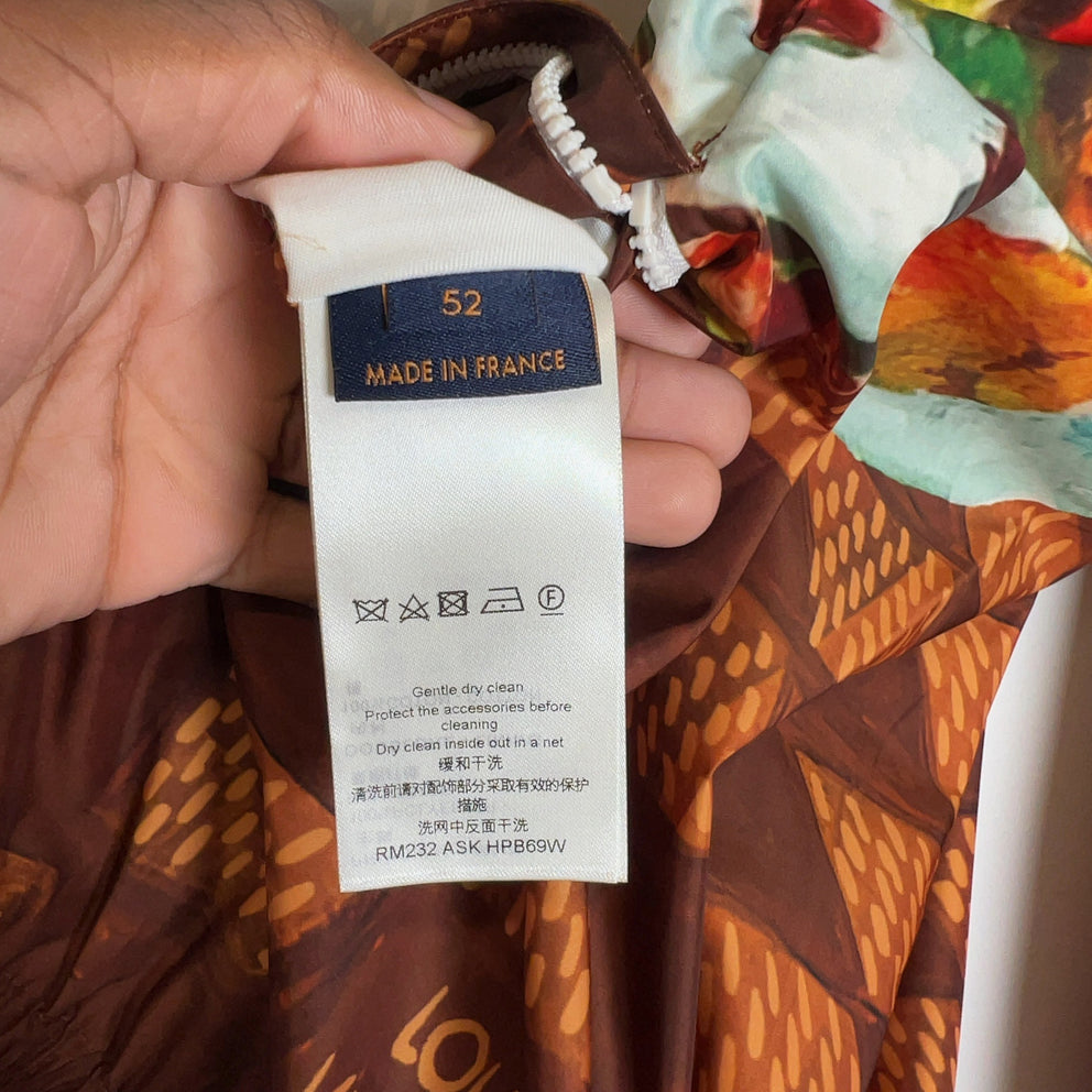 Louis Vuitton Oil Painting Checkerboard Windbreaker