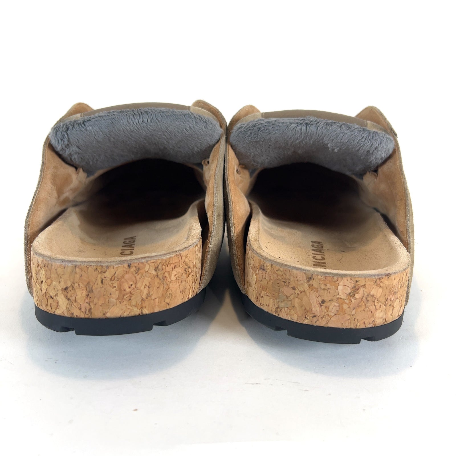 Balenciaga Worn Out Suede Dumbo Mules