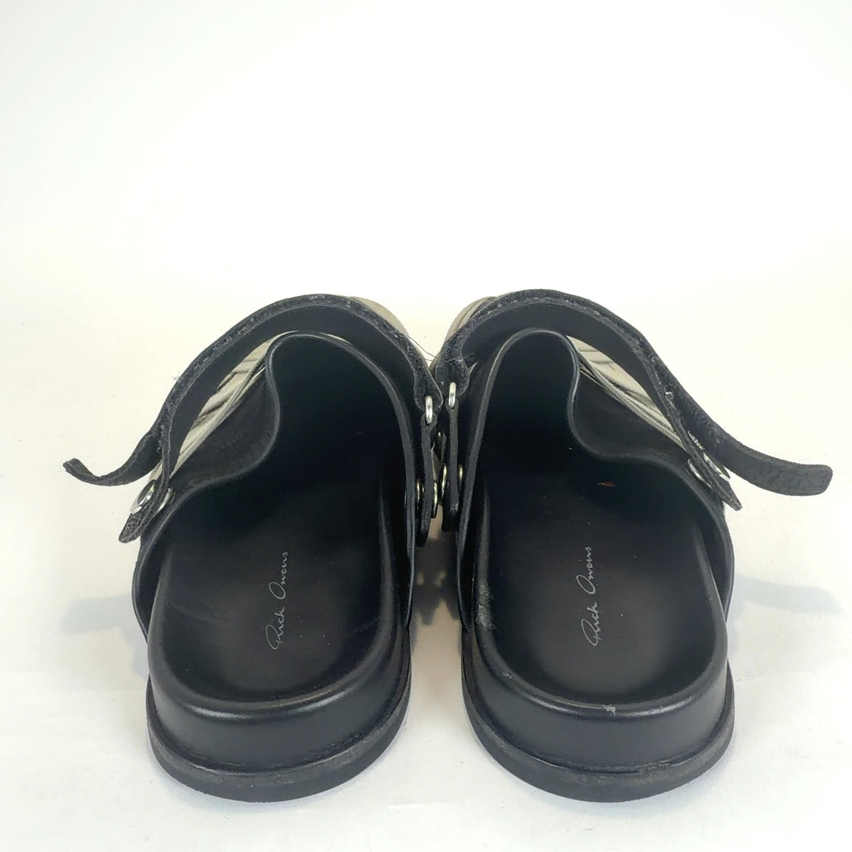Rick Owens Megalace Cracked Leather Mule