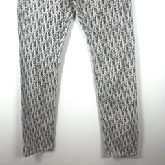Dior Grey Jacquard Washed Denim Jeans