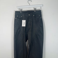 Rick Owens DRKSHDW Waxed 'Bias' Bootcut Jeans