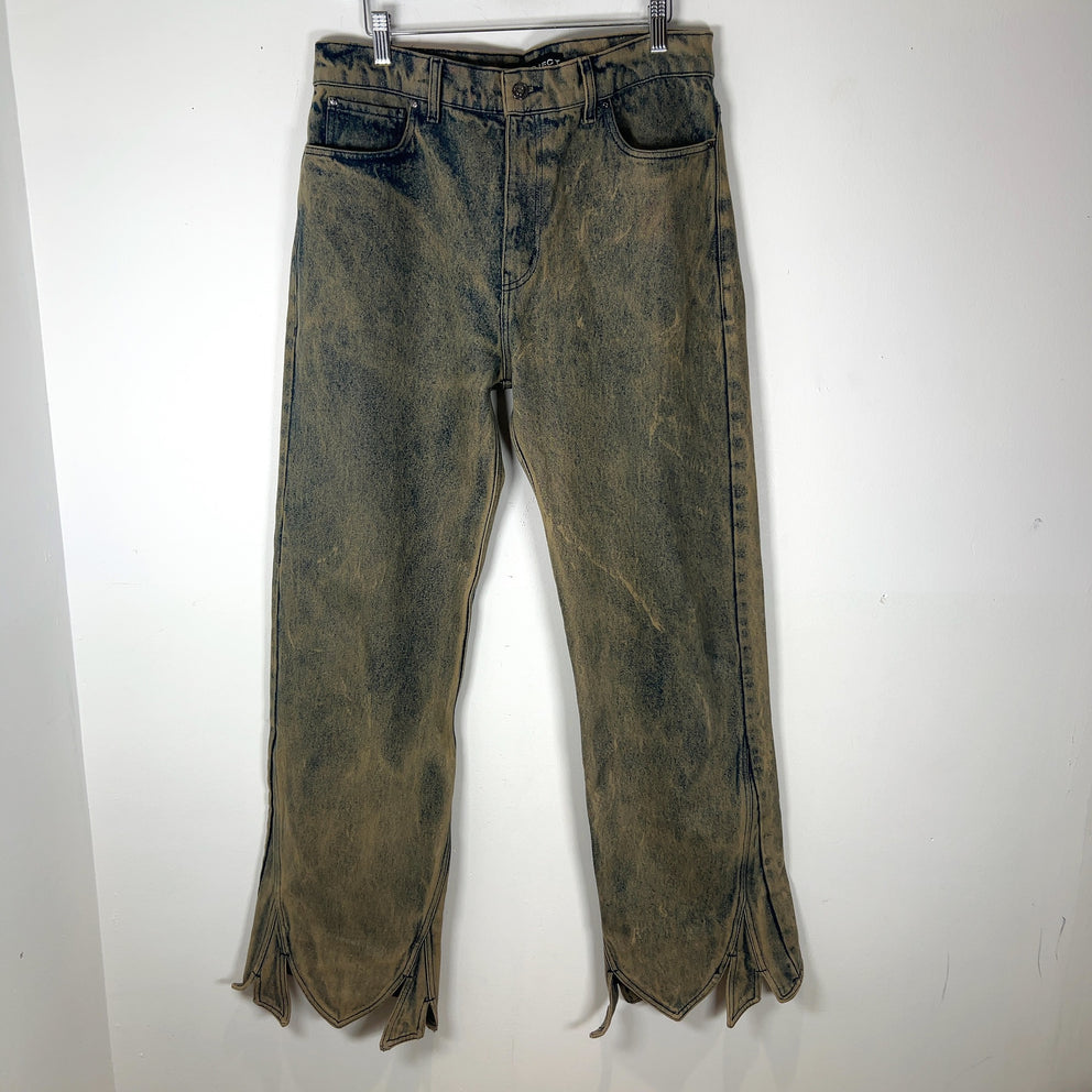 Y/Project Tudor Cut Vintage Beige Jeans