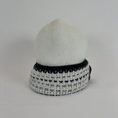 Chanel Wool Tweed Logo Beanie Hat