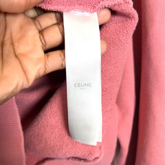 Celine Pink Logo Hoodie