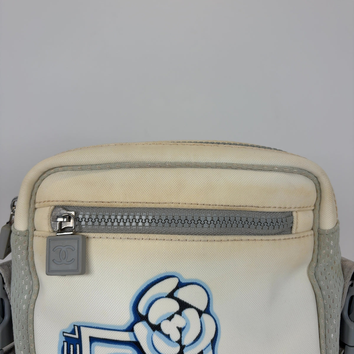 Chanel Sports Interlocked Logo Nylon Side Bag