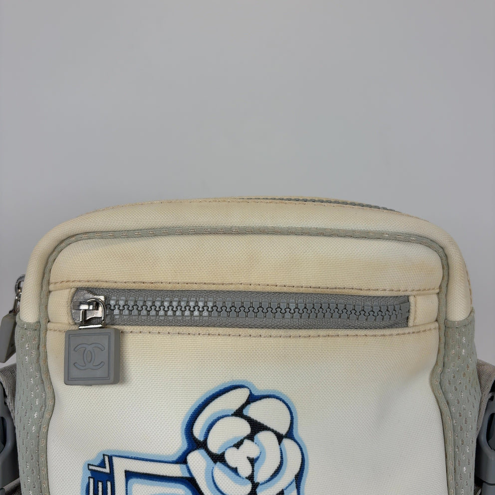 Chanel Sports Interlocked Logo Nylon Side Bag