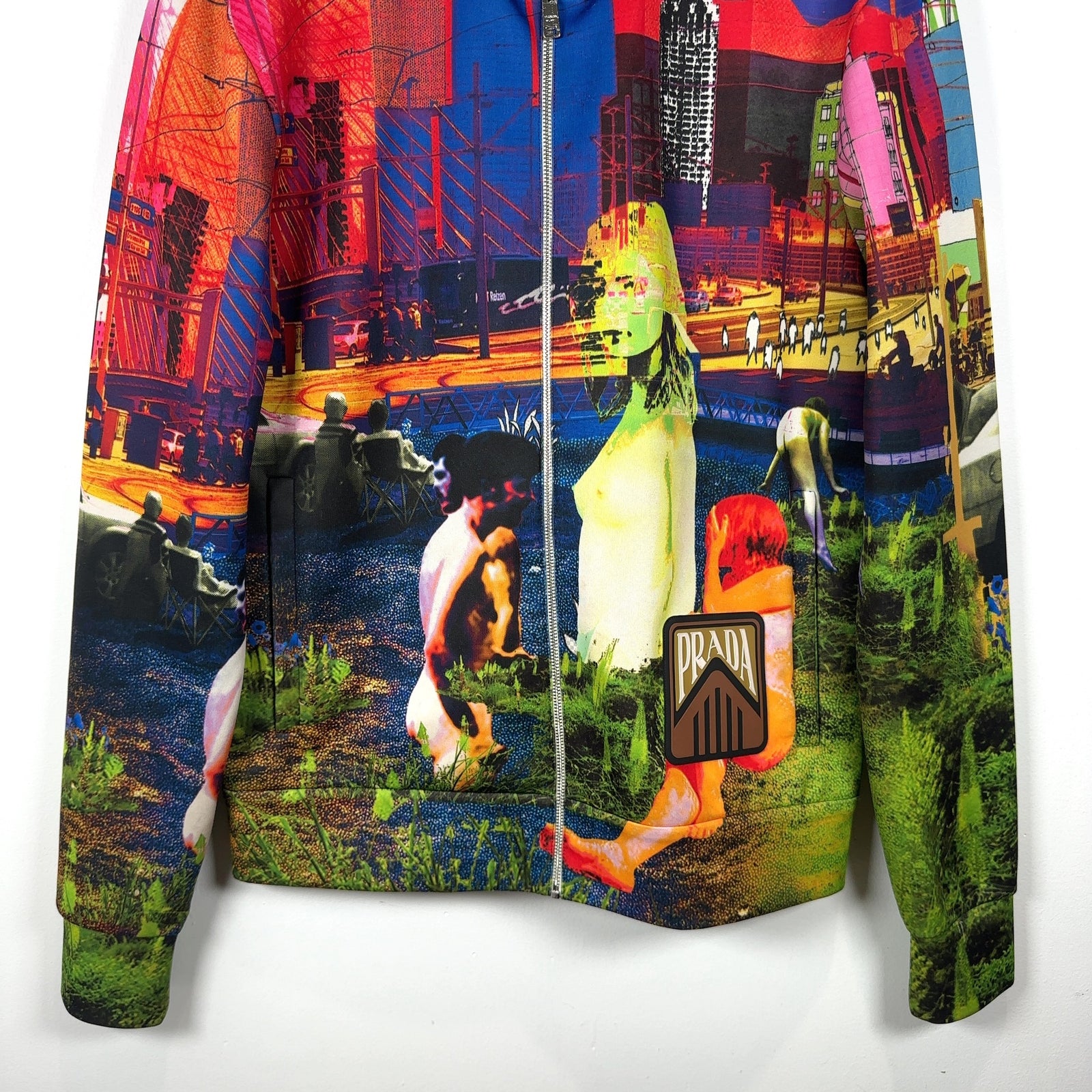 Prada SS19 Psychedelic Zip Up Jacket