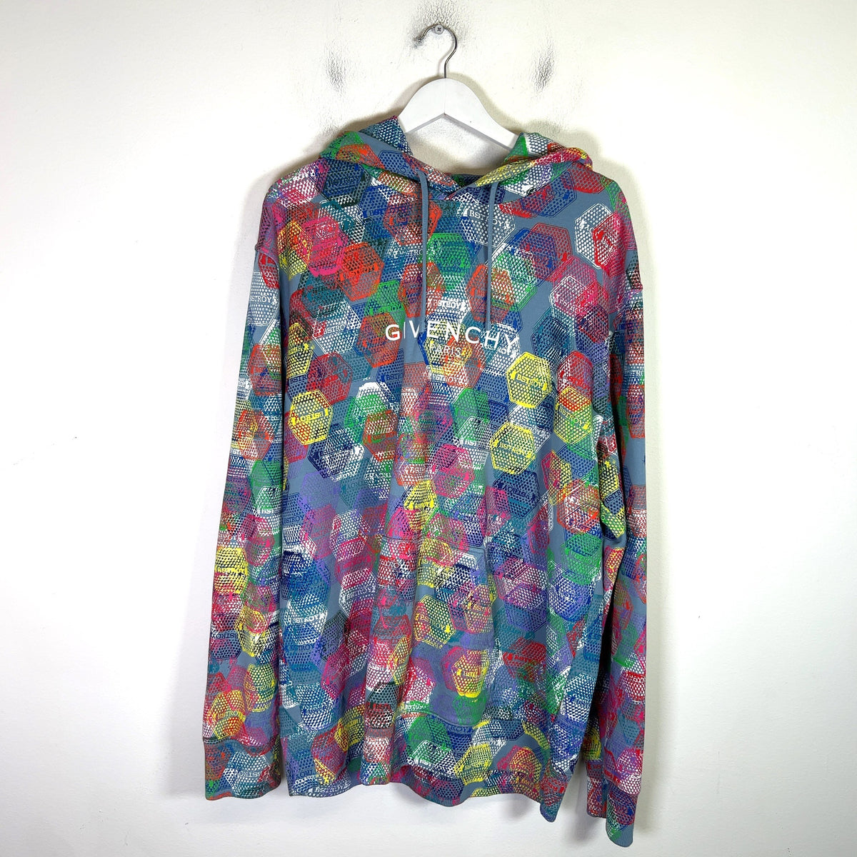 Givenchy x (B)Stroy Multicolor Honeycomb Logo Hoodie