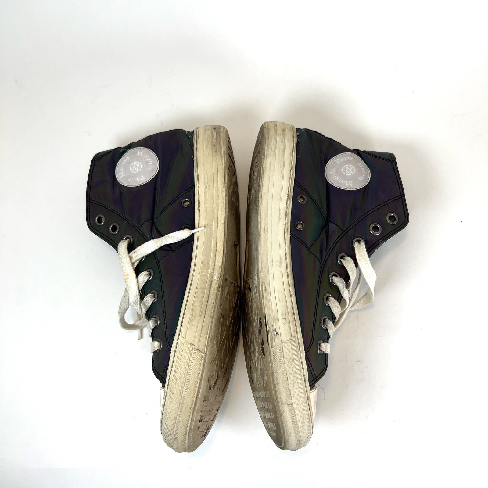 Maison Margiela Iridescent Hightop Sneakers