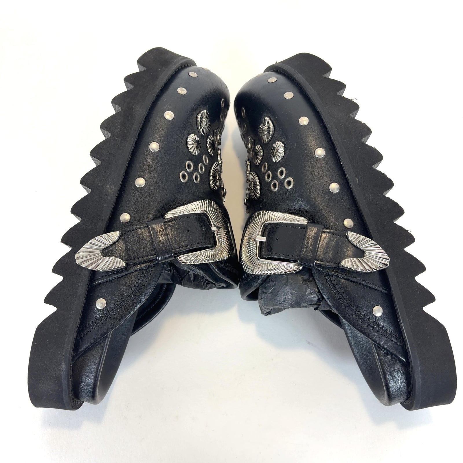 Toga Virilis Leather Studded Mules