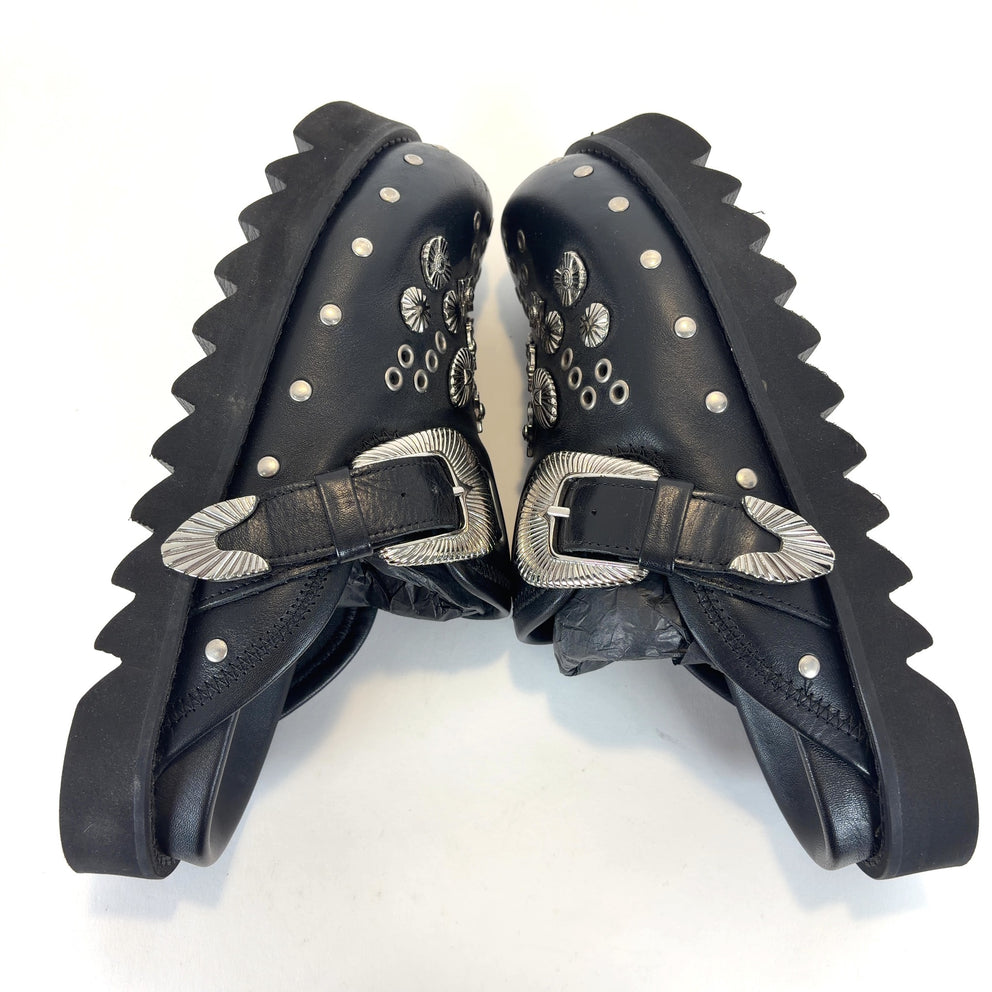 Toga Virilis Leather Studded Mules