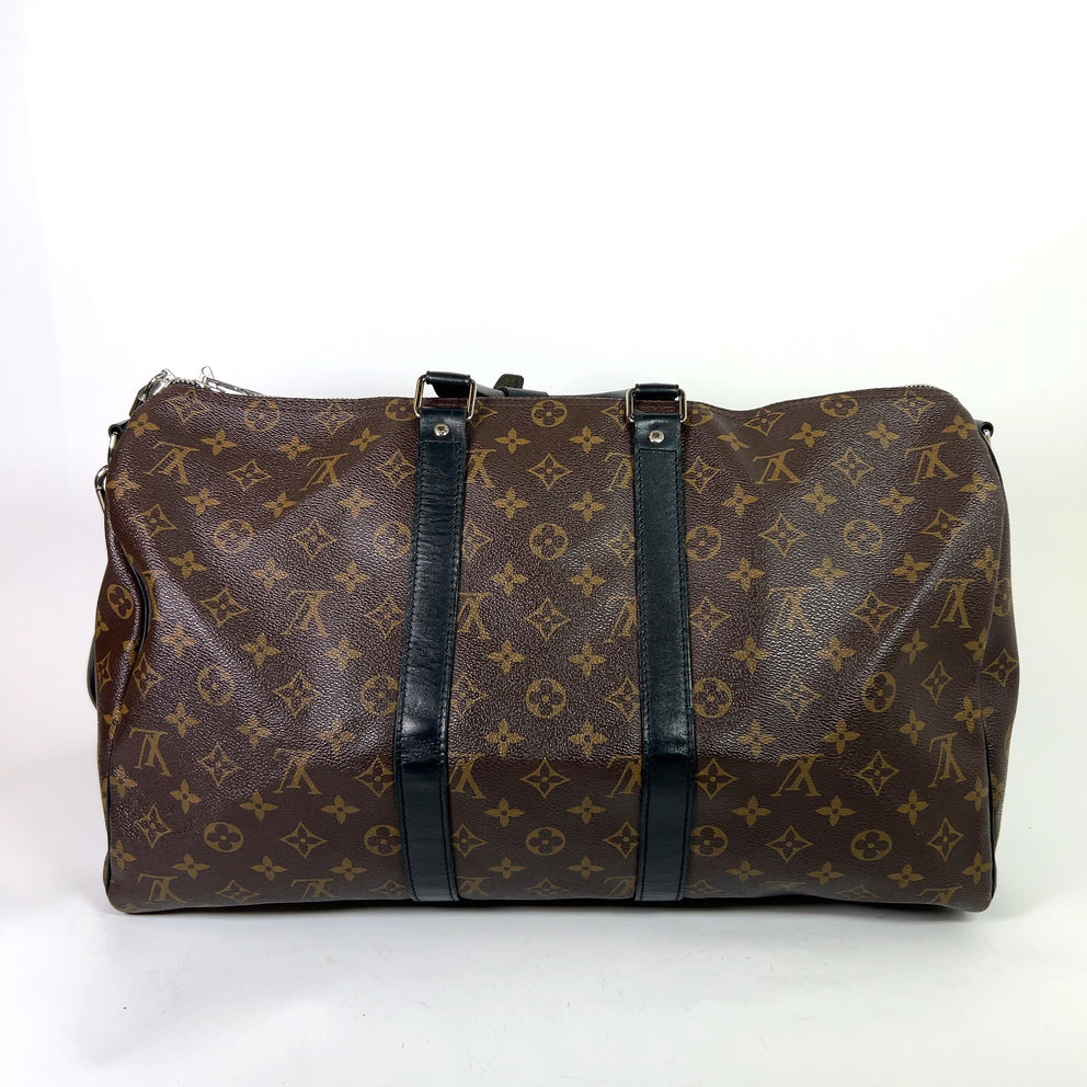 Louis Vuitton Monogram Macassar Keepall Bandouliere 45