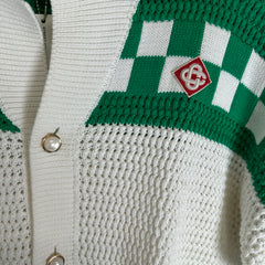 Casablanca Crochet Button Up Size M
