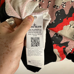 Stone Island Red Desert Camo Hoodie Size M