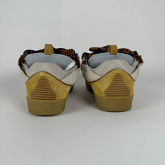 Lanvin Beige/Orange Curb Sneakers Size 41