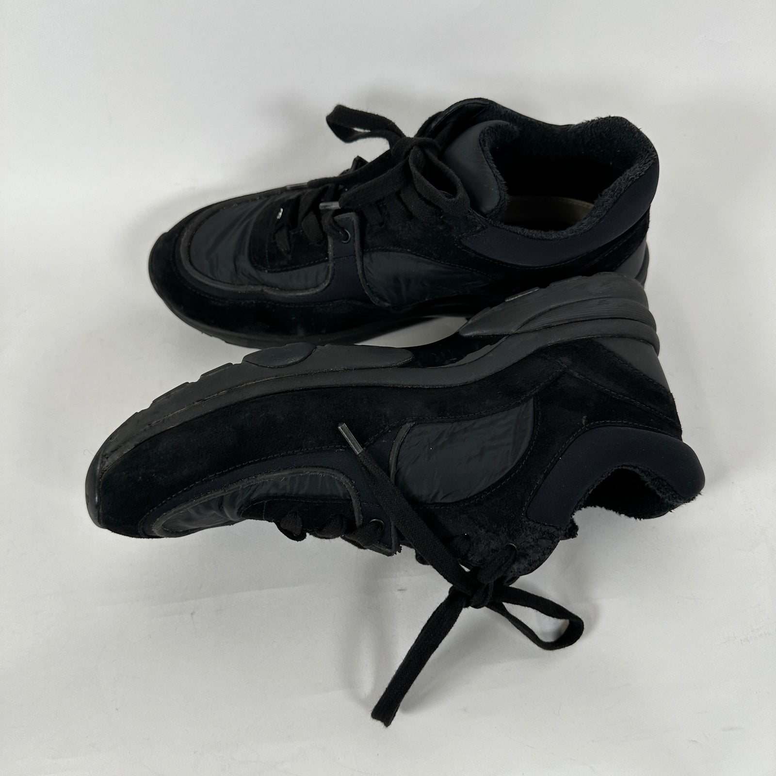 Chanel Tennis Trainer All Black Size 42