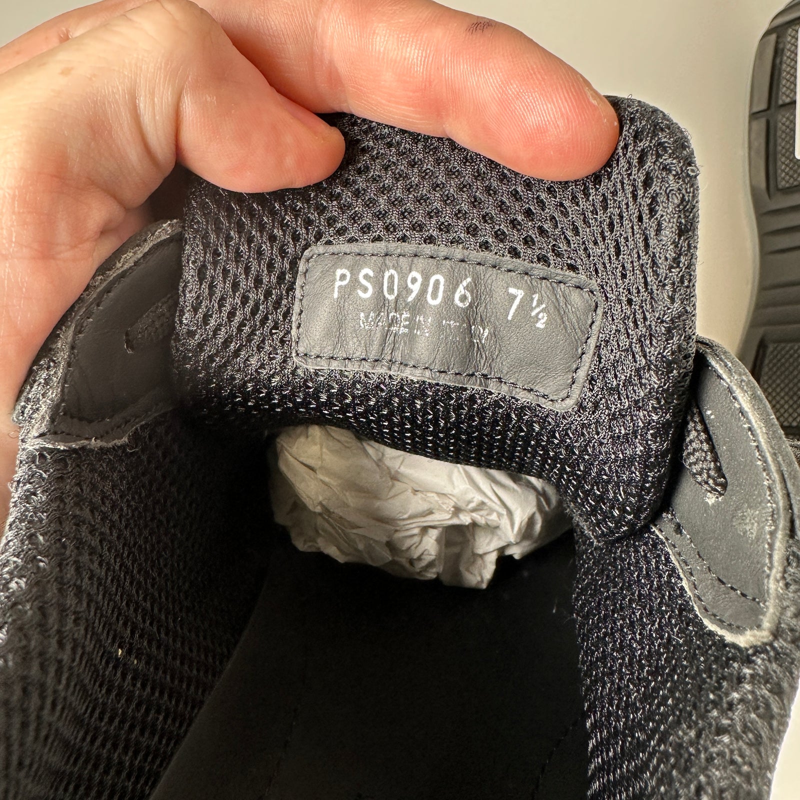 Prada Triple Black Cups Size 7 1/2