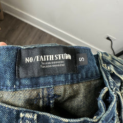 No Faith Distressed Jeans Size 30